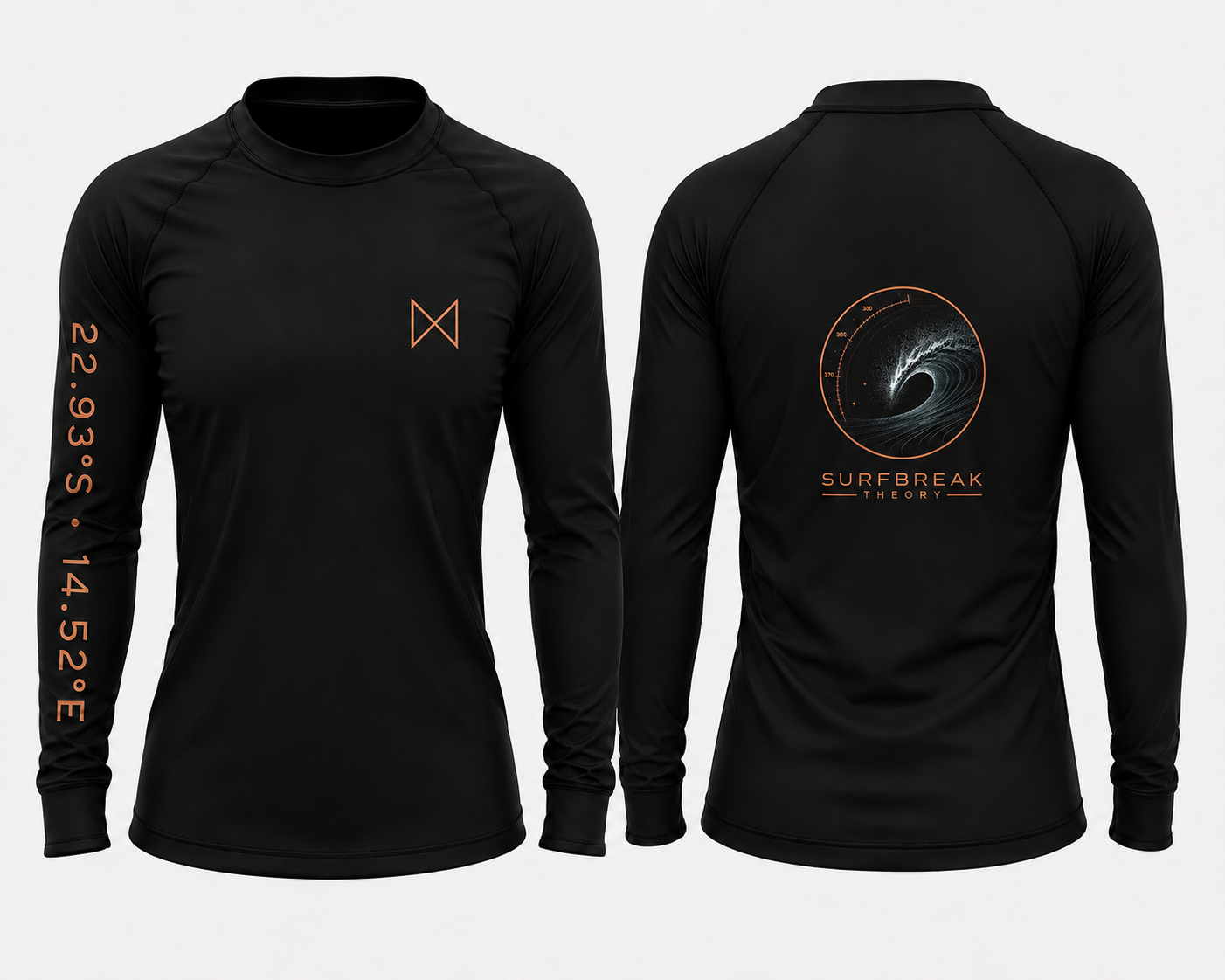 Skeleton Bay Black/Copper Text