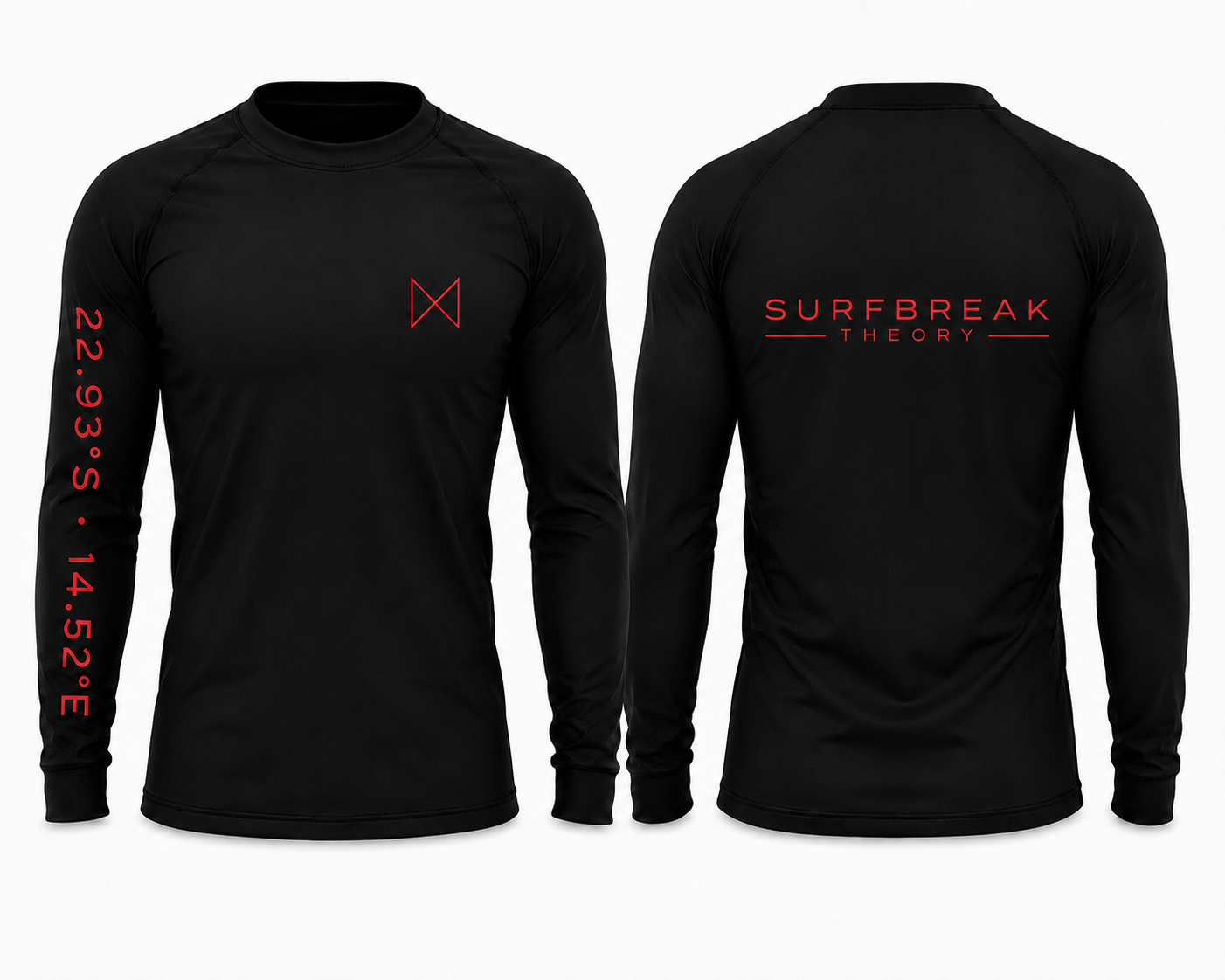 Skeleton Bay Black/Red Text