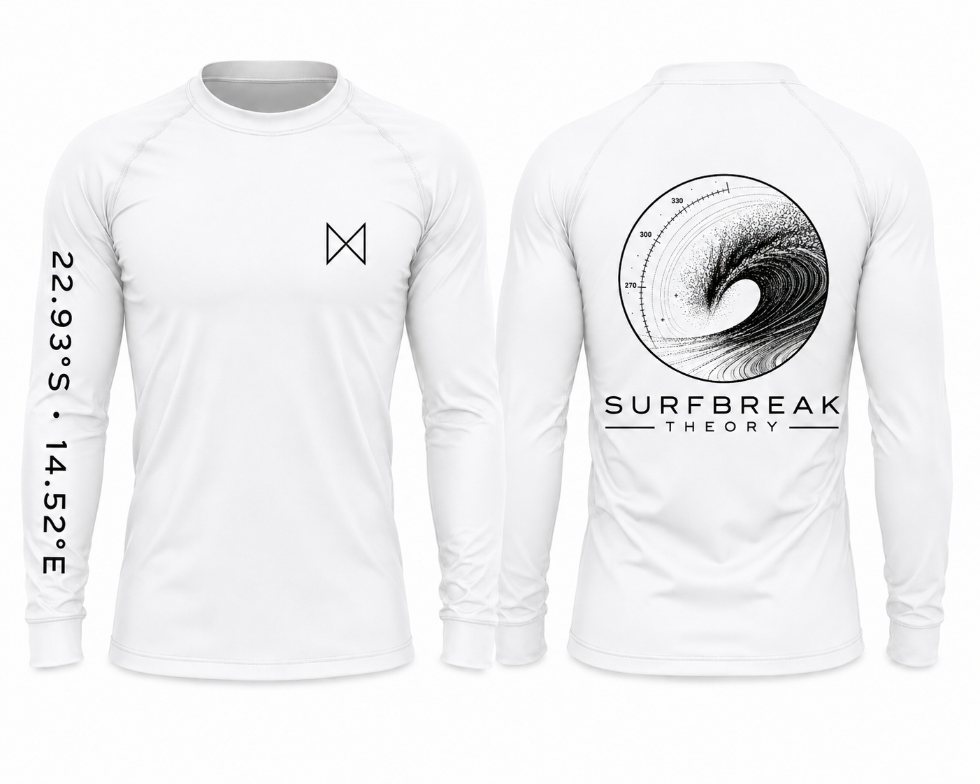 Skeleton Bay White/Black Circle