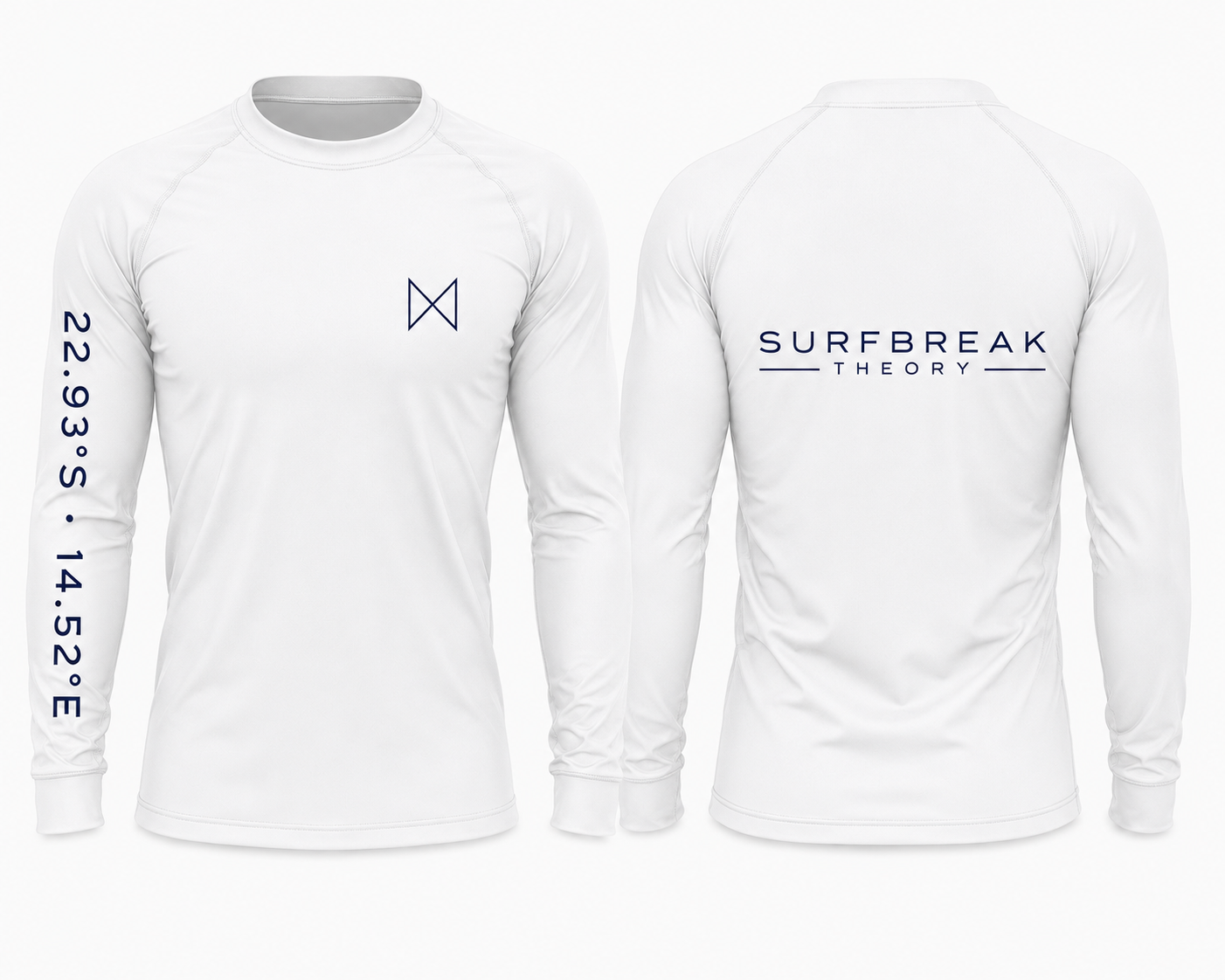 Skeleton Bay White/Navy Text