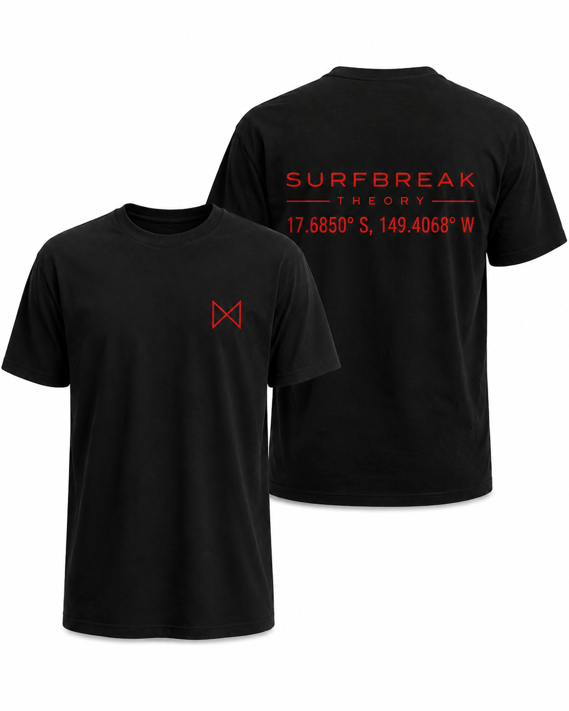 Teahupo'o Black/Red Text